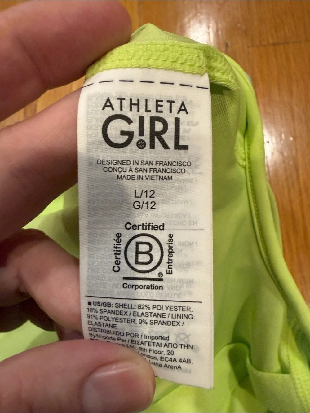 Athleta Girl cutout one pice swimsuit size large (12) .